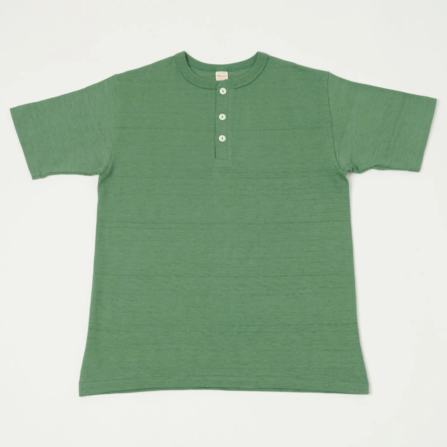 Warehouse & Co 4601 Henley T-Shirt - MC Green sold by Son of a Stag