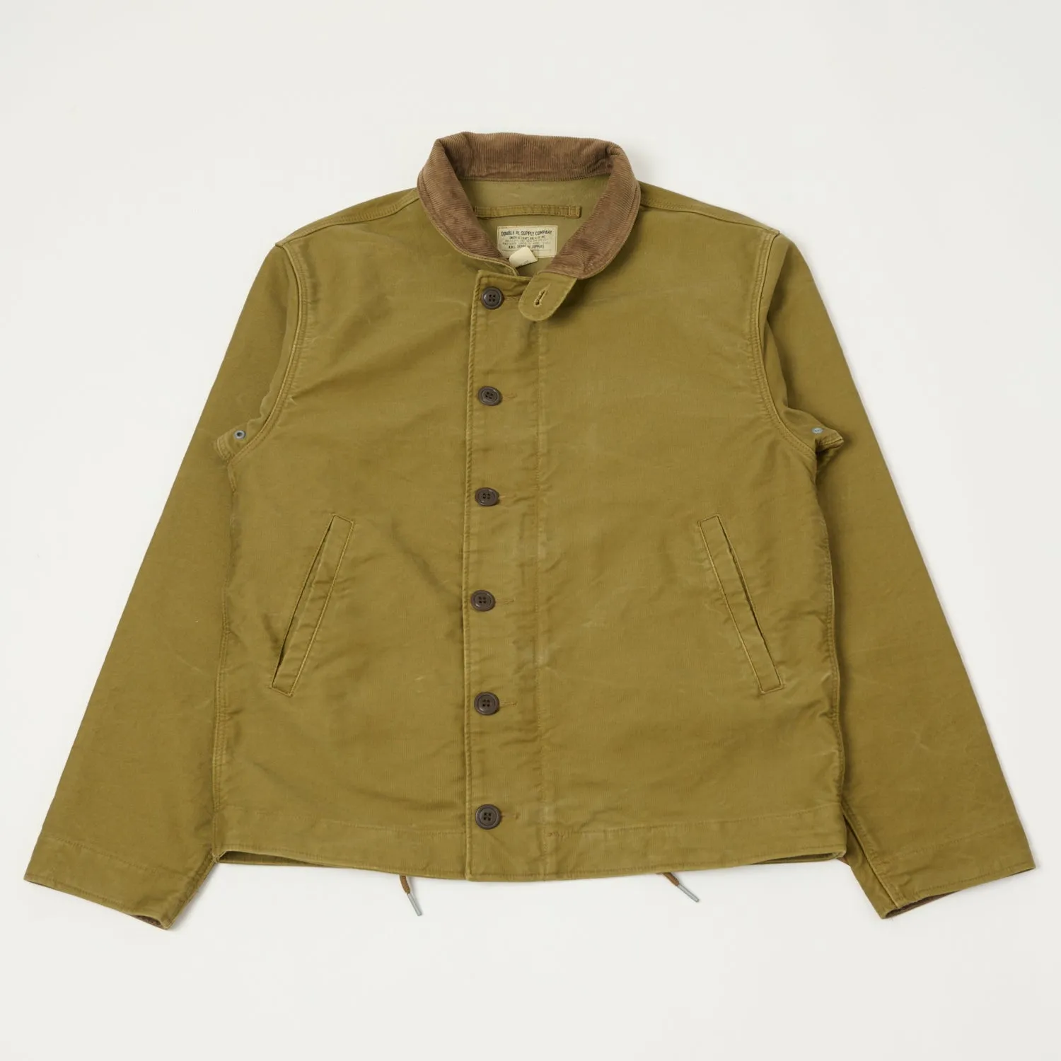 RRL Corduroy-Collar Deck Jacket - Khaki sold by Son of a Stag