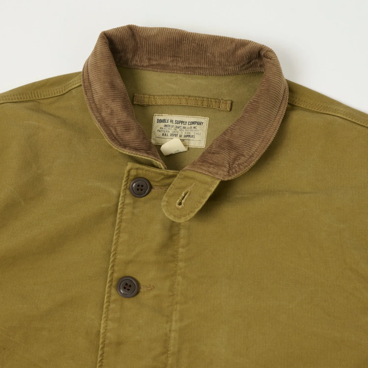 RRL Corduroy-Collar Deck Jacket - Khaki sold by Son of a Stag product image thumbnail 2