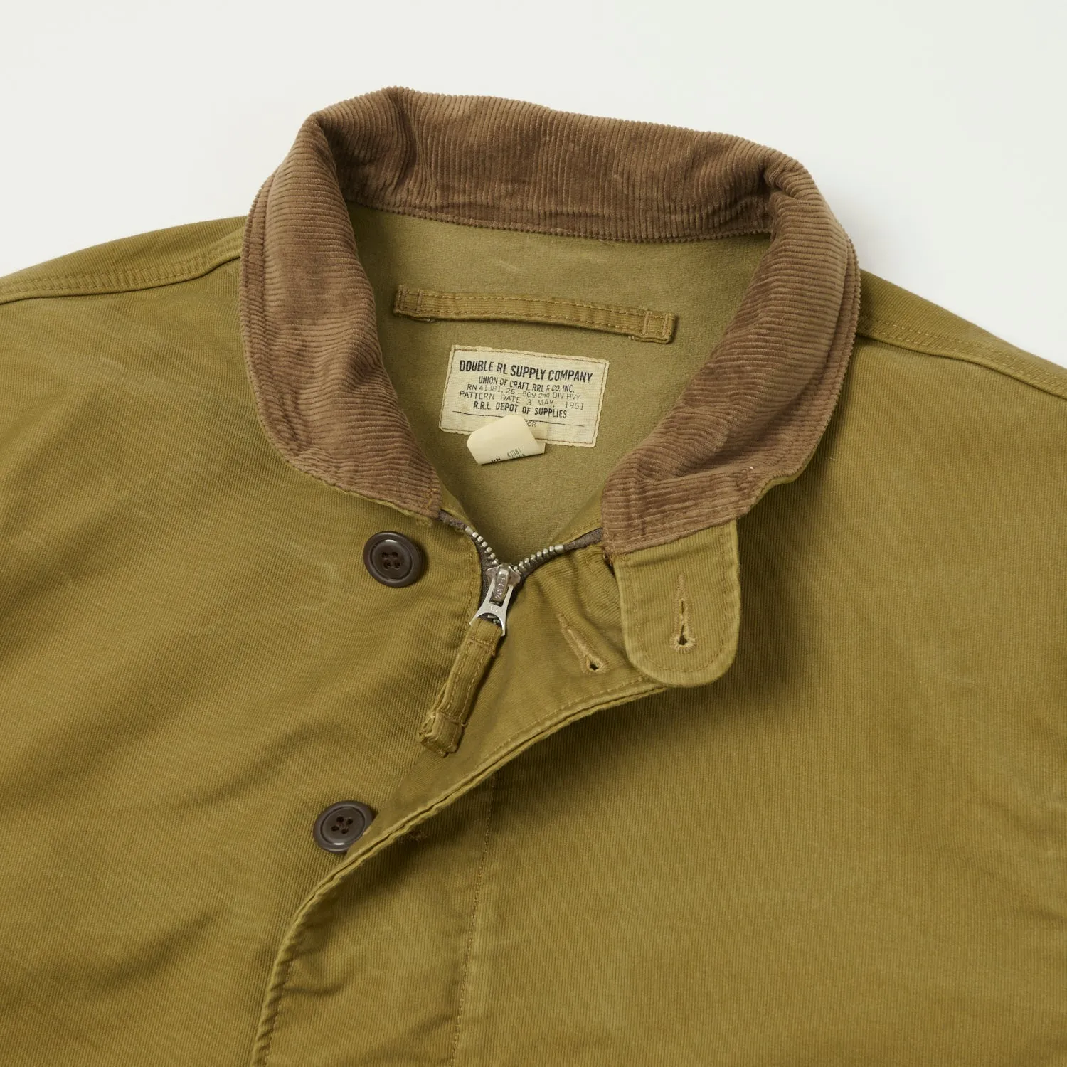 RRL Corduroy-Collar Deck Jacket - Khaki sold by Son of a Stag product image thumbnail 4