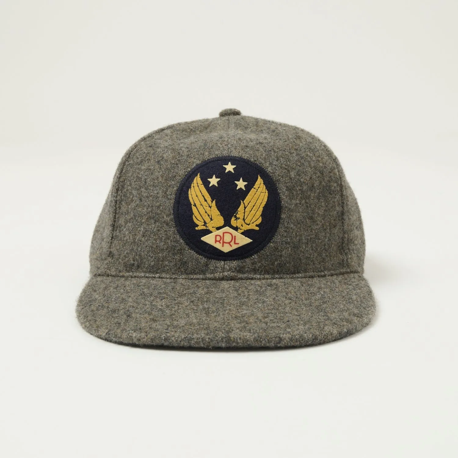 RRL Wool Felt Winged-Logo Cap - Grey sold by Son of a Stag product image thumbnail 2