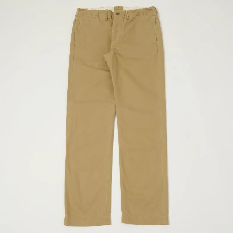 RRL Slim Officer’s Chino - New Military Khaki sold by Son of a Stag