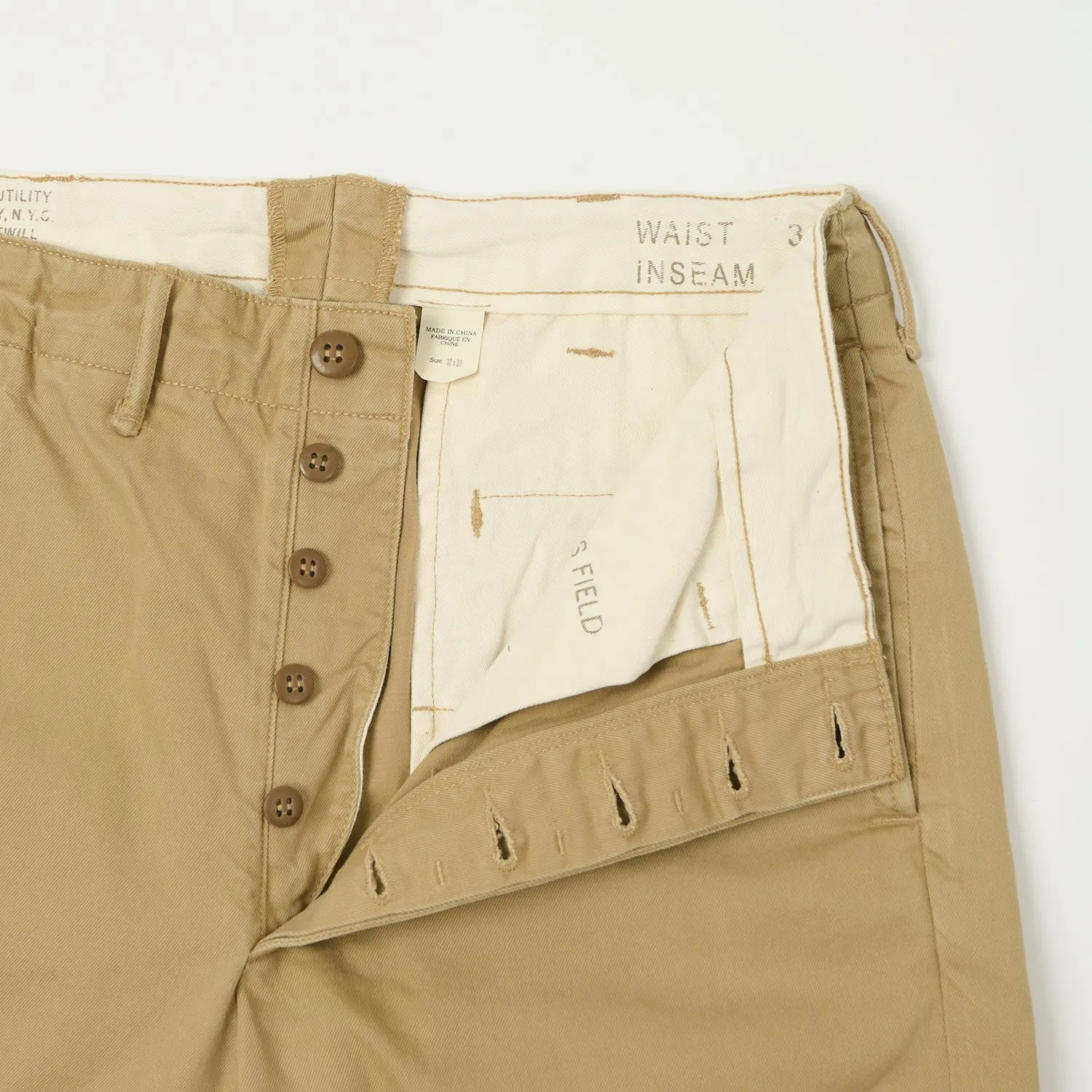 RRL Slim Officer’s Chino - New Military Khaki sold by Son of a Stag product image thumbnail 4