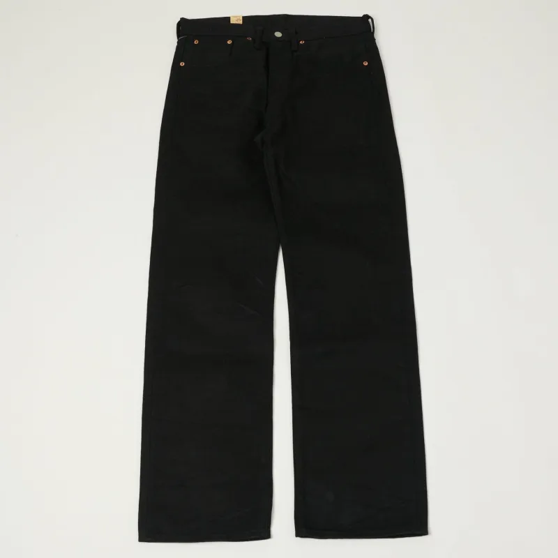 RRL 5-Pocket Selvedge Wide Straight Jean - Black Used Wash sold by Son of a Stag