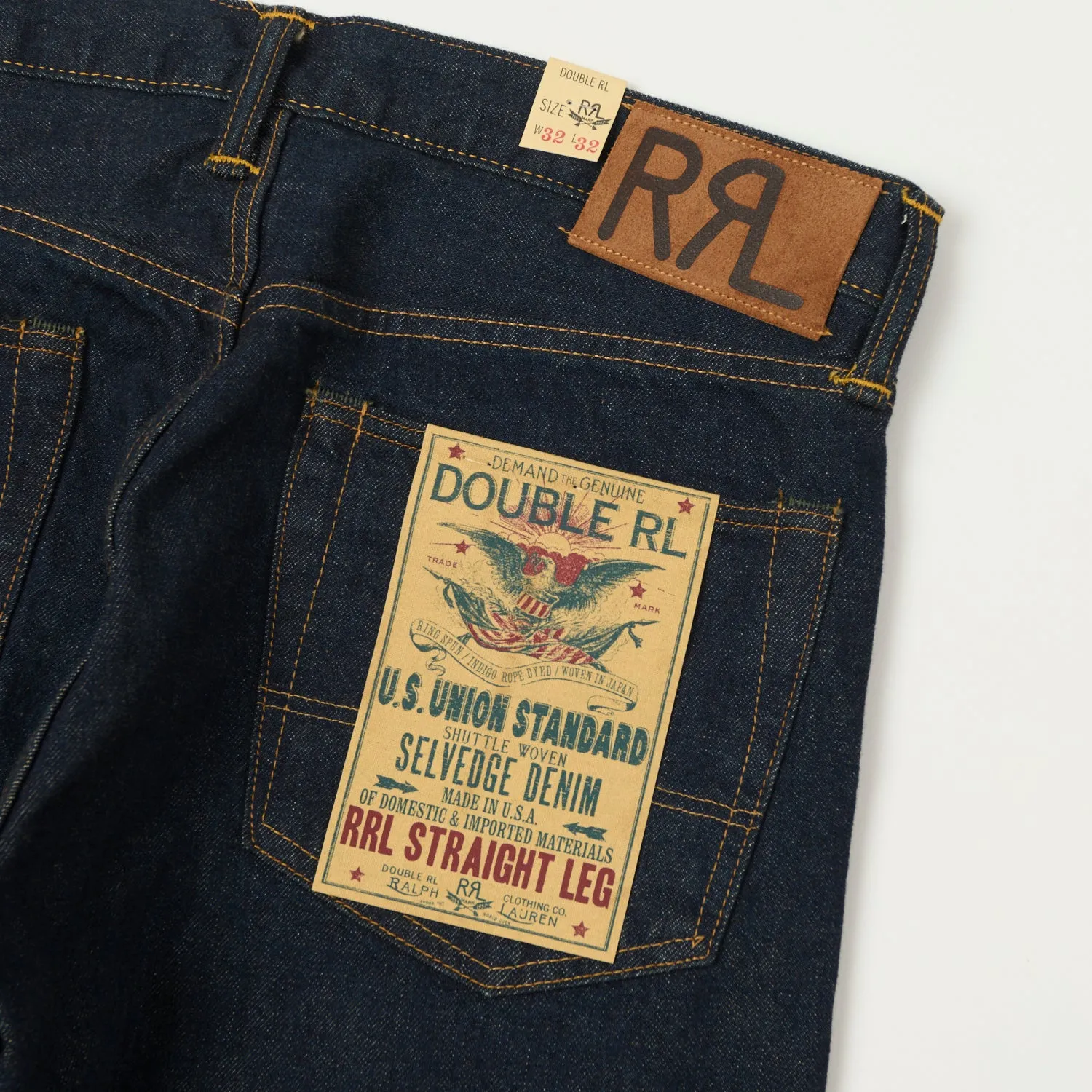RRL Classic Regular Straight Jean - One Wash sold by Son of a Stag product image thumbnail 2