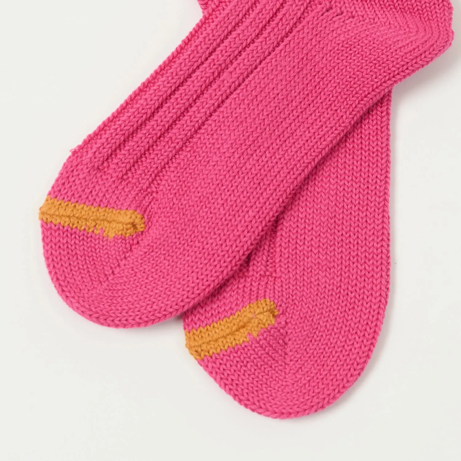 RoToTo Chunky Ribbed Crew Sock - Dark Pink sold by Son of a Stag product image thumbnail 2