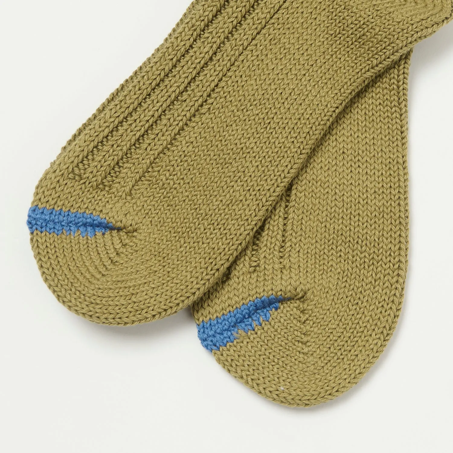 RoToTo Chunky Ribbed Crew Sock - Olive sold by Son of a Stag product image thumbnail 2