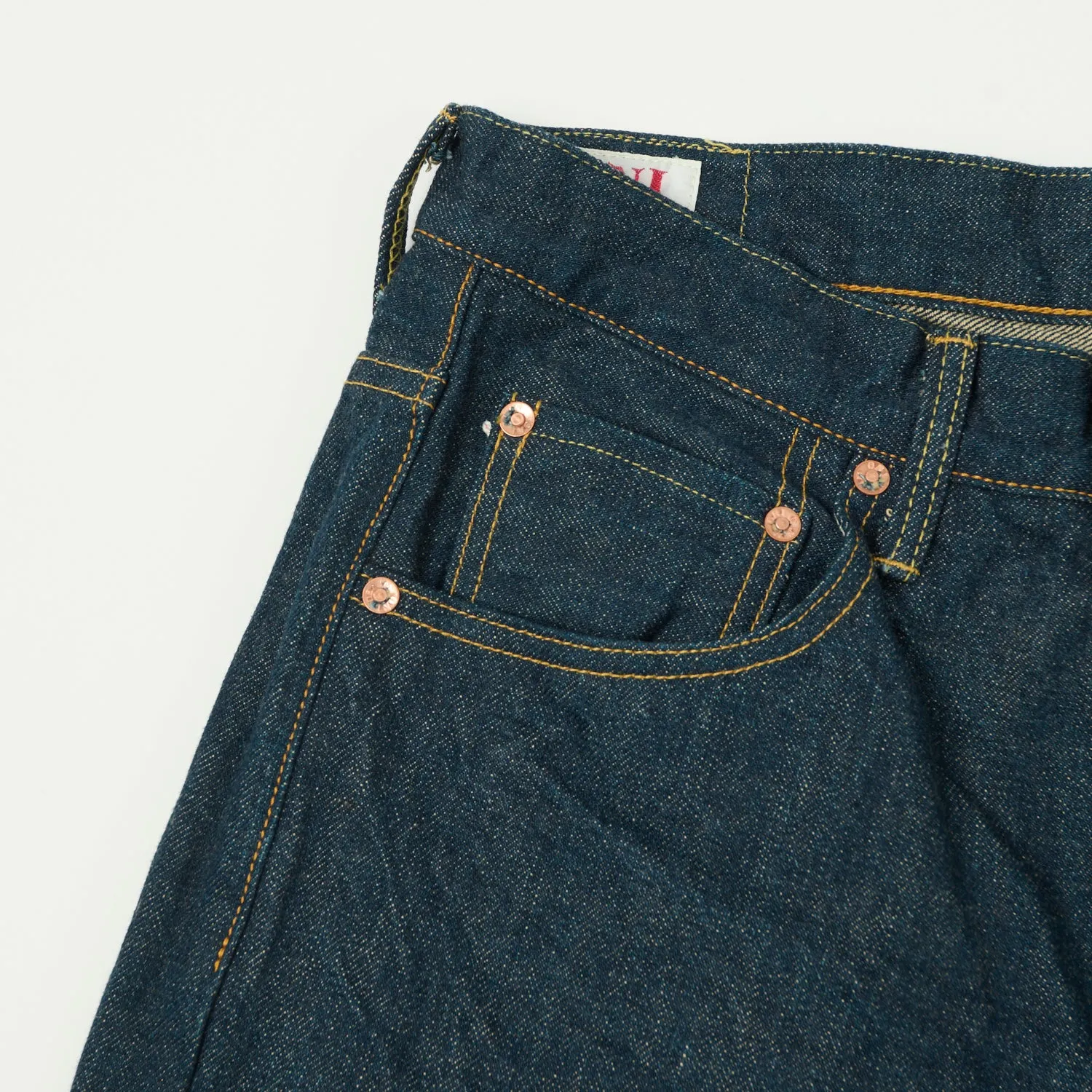ONI Denim 200 Ishikawadai 15oz Wide Straight Jean - One Wash sold by Son of a Stag product image thumbnail 4