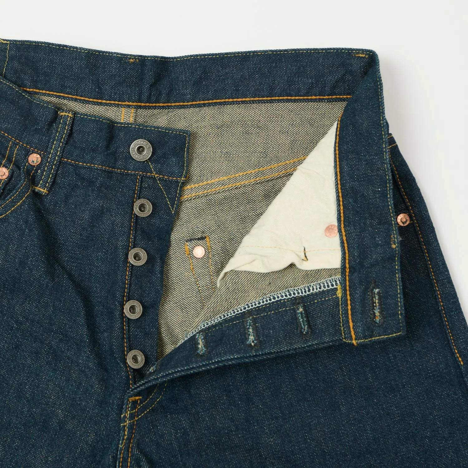 ONI Denim 200 Ishikawadai 15oz Wide Straight Jean - One Wash sold by Son of a Stag product image thumbnail 5