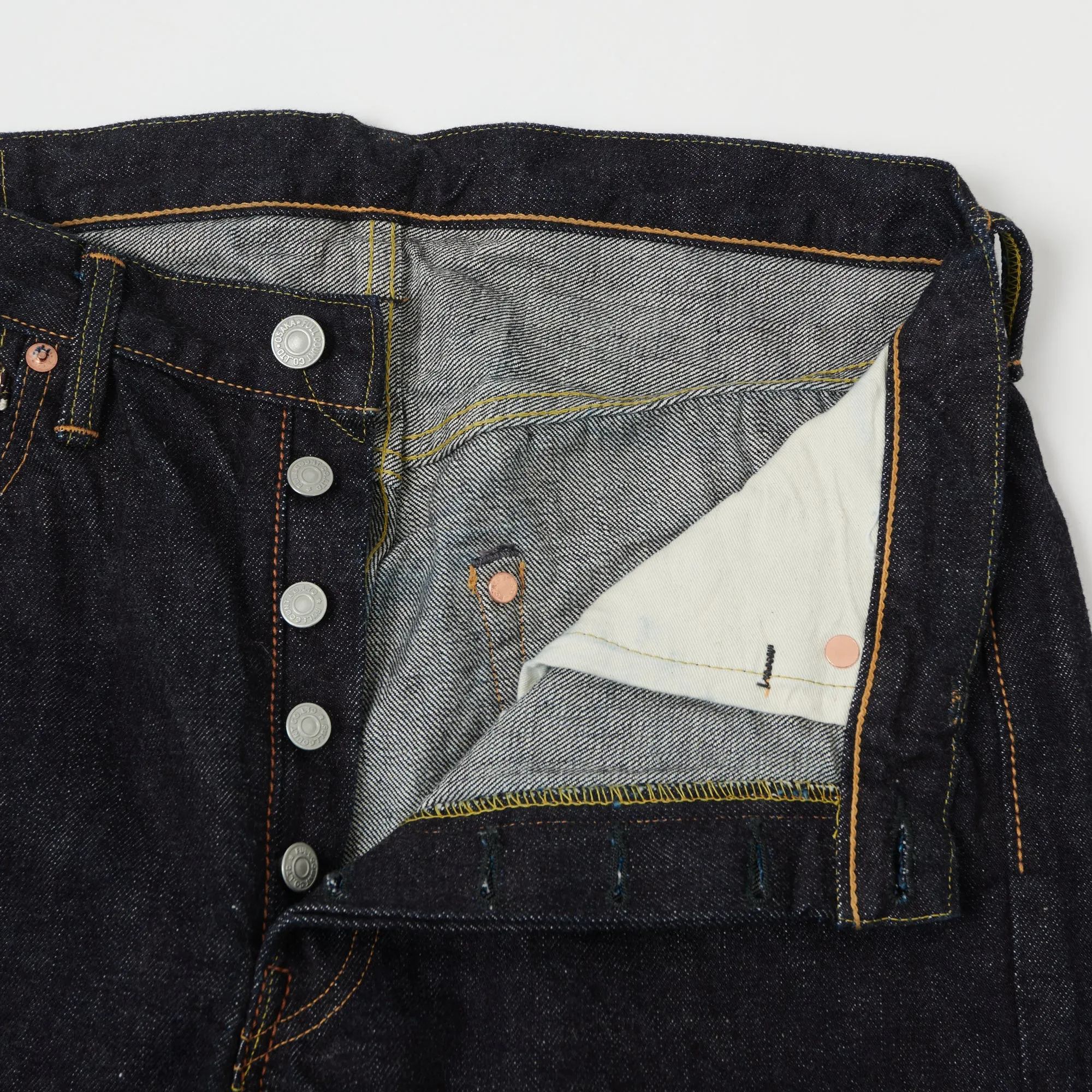 FULLCOUNT 1110XX 15.5oz Slim Tapered Jean - One Wash sold by Son of a Stag product image thumbnail 3