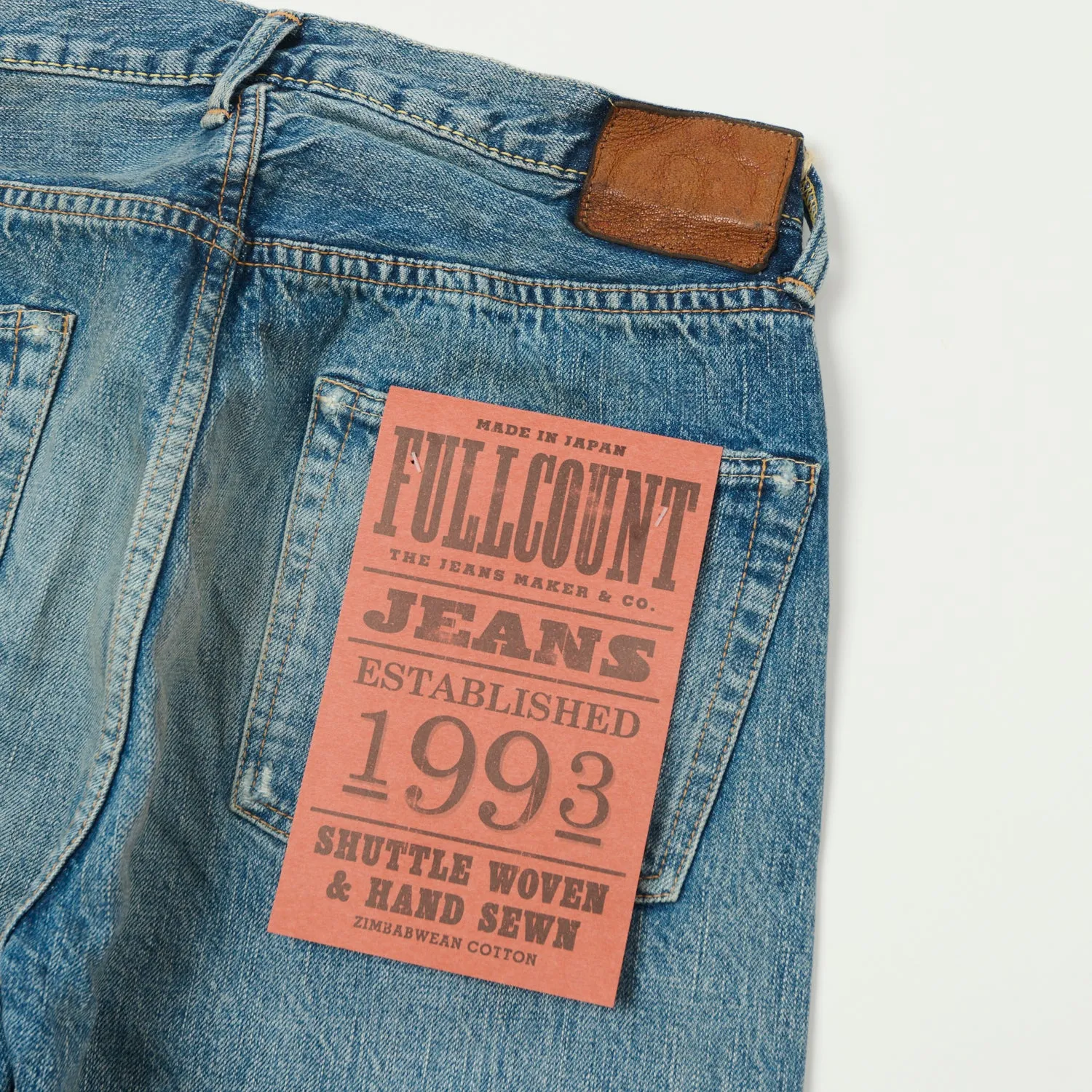 FULLCOUNT 1103 13.7oz Clean Straight Jean - 'Dartford' Wash sold by Son of a Stag product image thumbnail 2