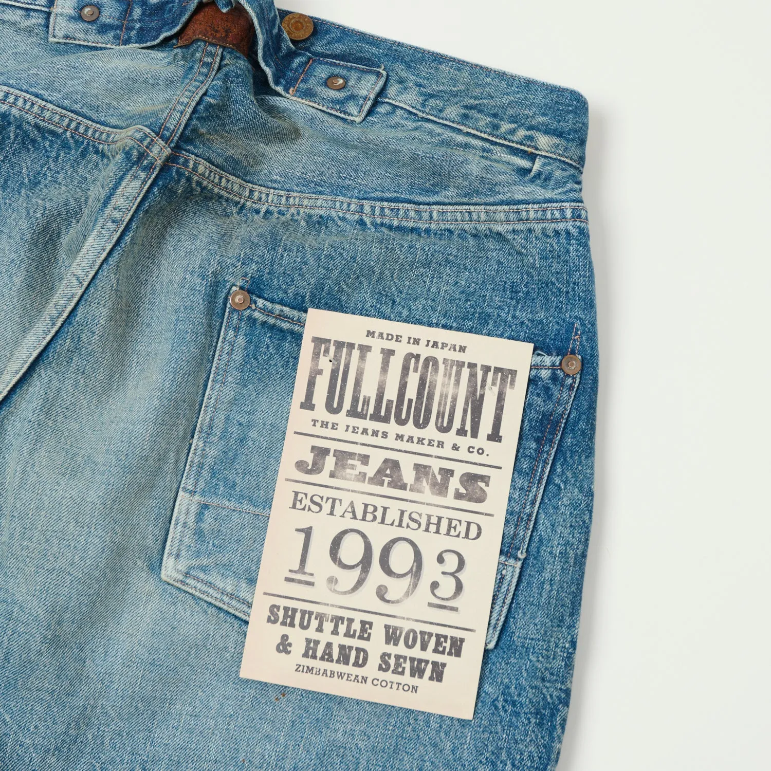 FULLCOUNT 1373 'Son of the Soil' 13.7oz Loose Straight Jean - Heavy Wash sold by Son of a Stag product image thumbnail 4