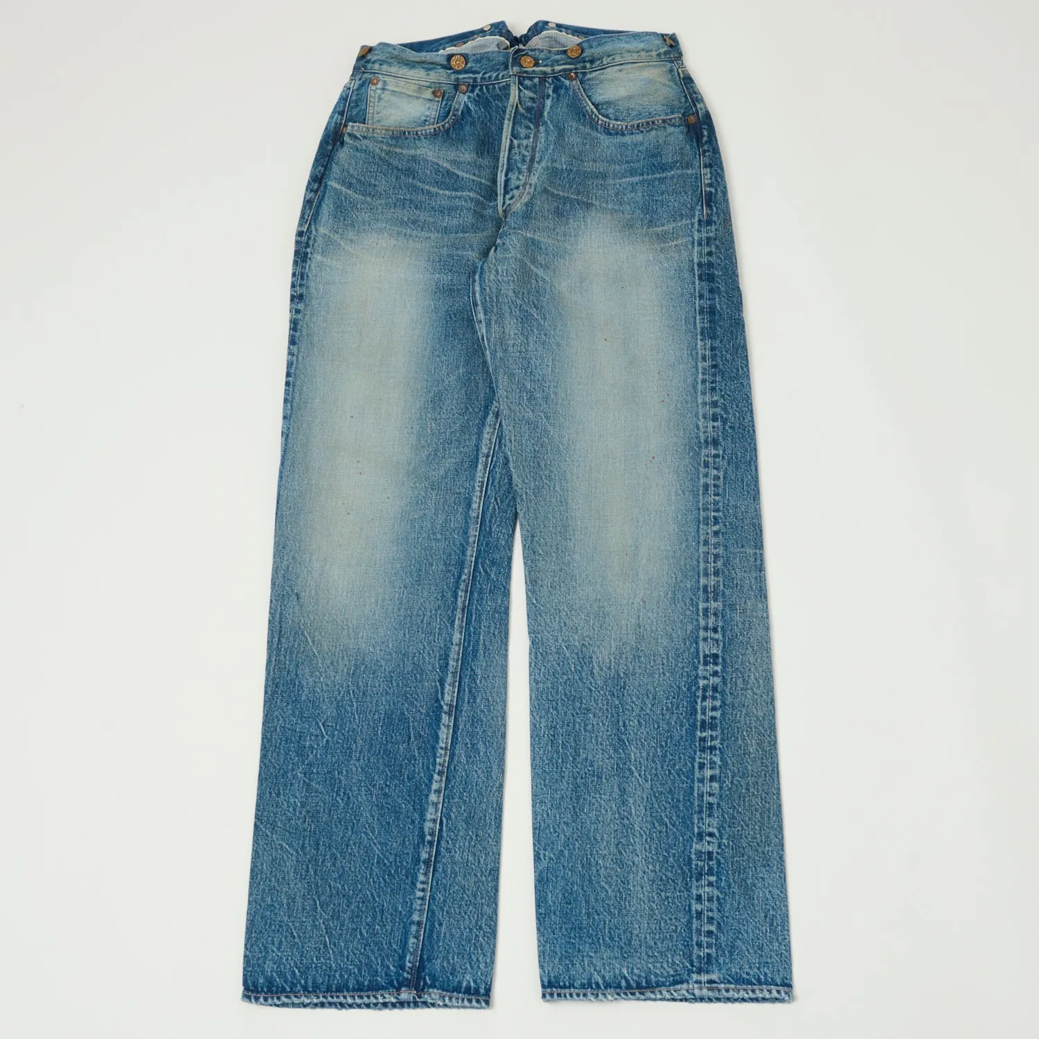 FULLCOUNT 1373 'Son of the Soil' 13.7oz Loose Straight Jean - Heavy Wash sold by Son of a Stag