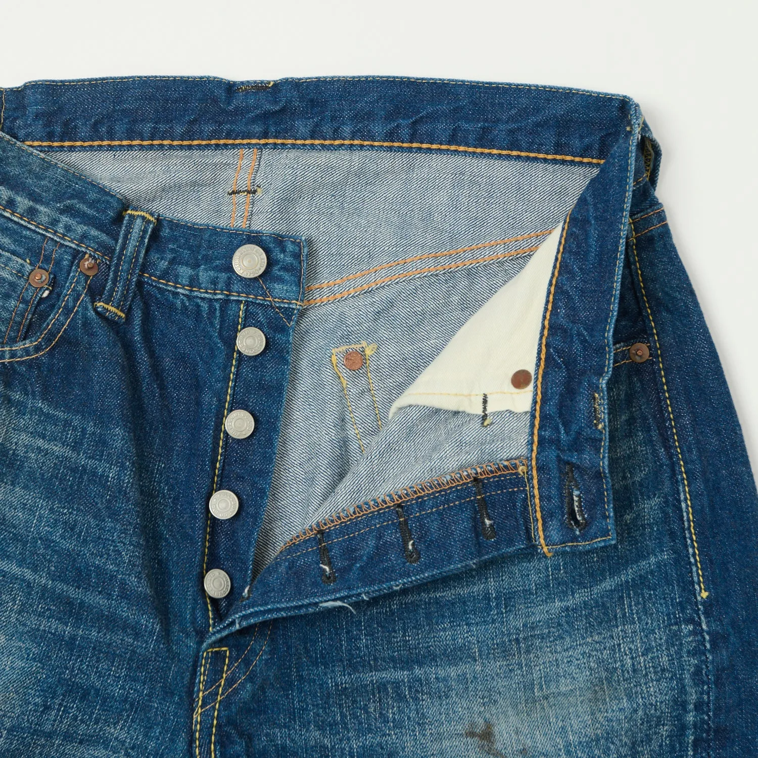 FULLCOUNT 1101 13.7oz Loose Straight Jean - 'More Than Real' Wash sold by Son of a Stag product image thumbnail 5