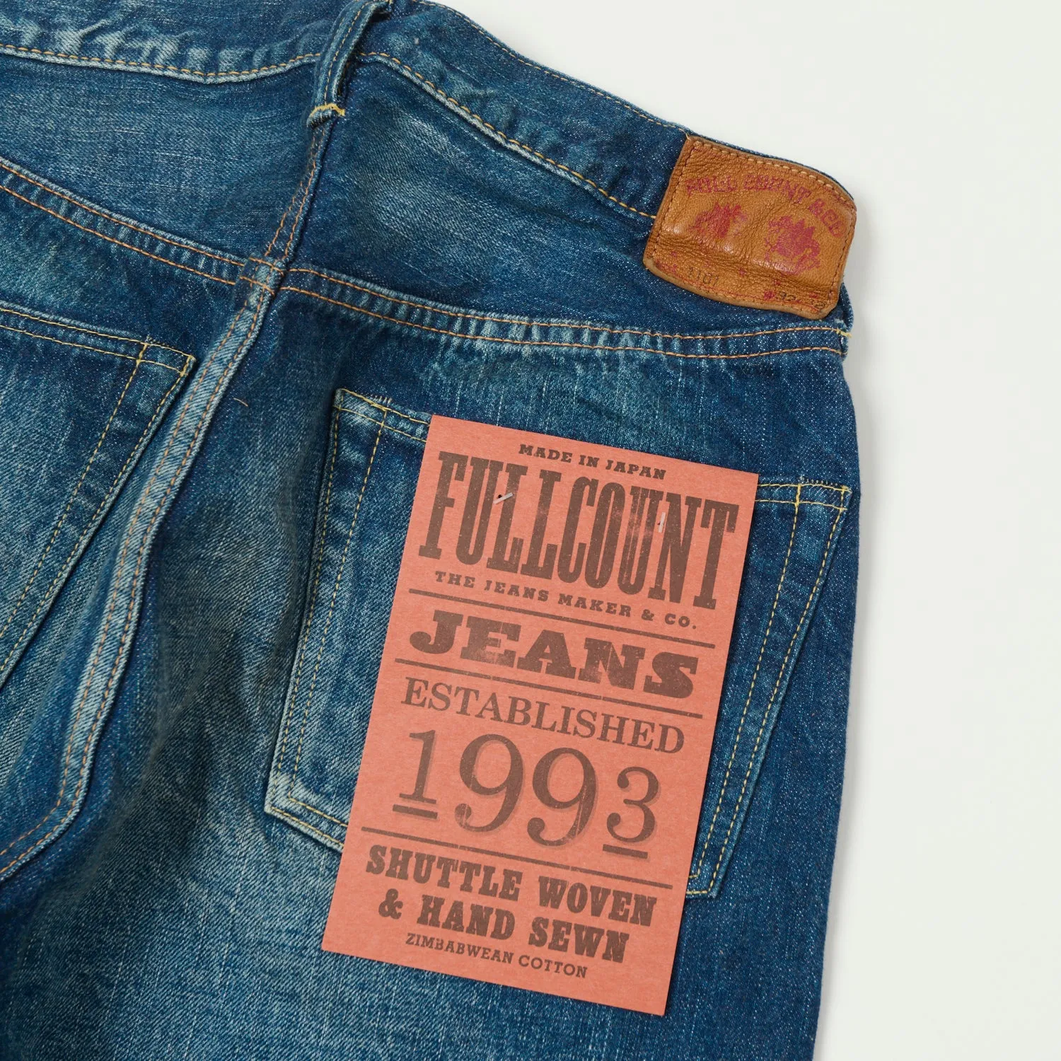 FULLCOUNT 1101 13.7oz Loose Straight Jean - 'More Than Real' Wash sold by Son of a Stag product image thumbnail 2