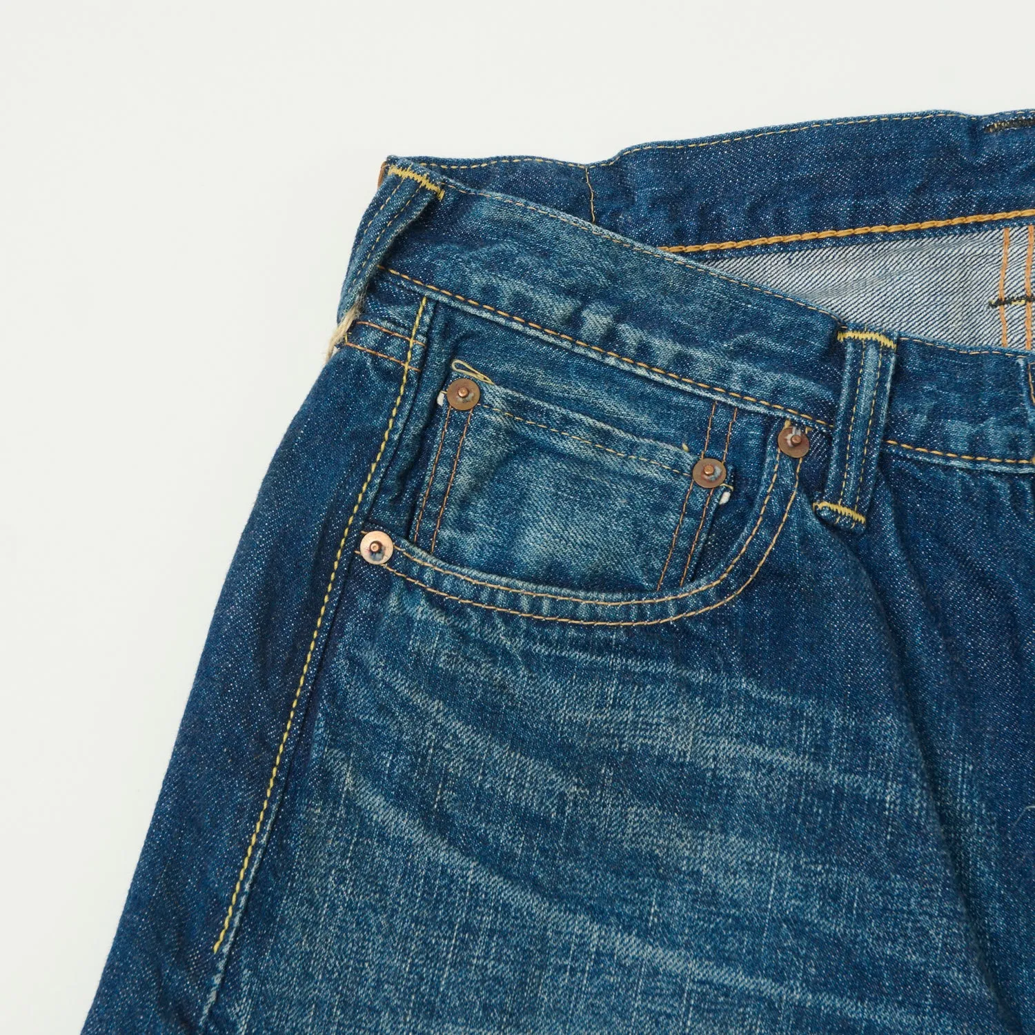 FULLCOUNT 1101 13.7oz Loose Straight Jean - 'More Than Real' Wash sold by Son of a Stag product image thumbnail 4