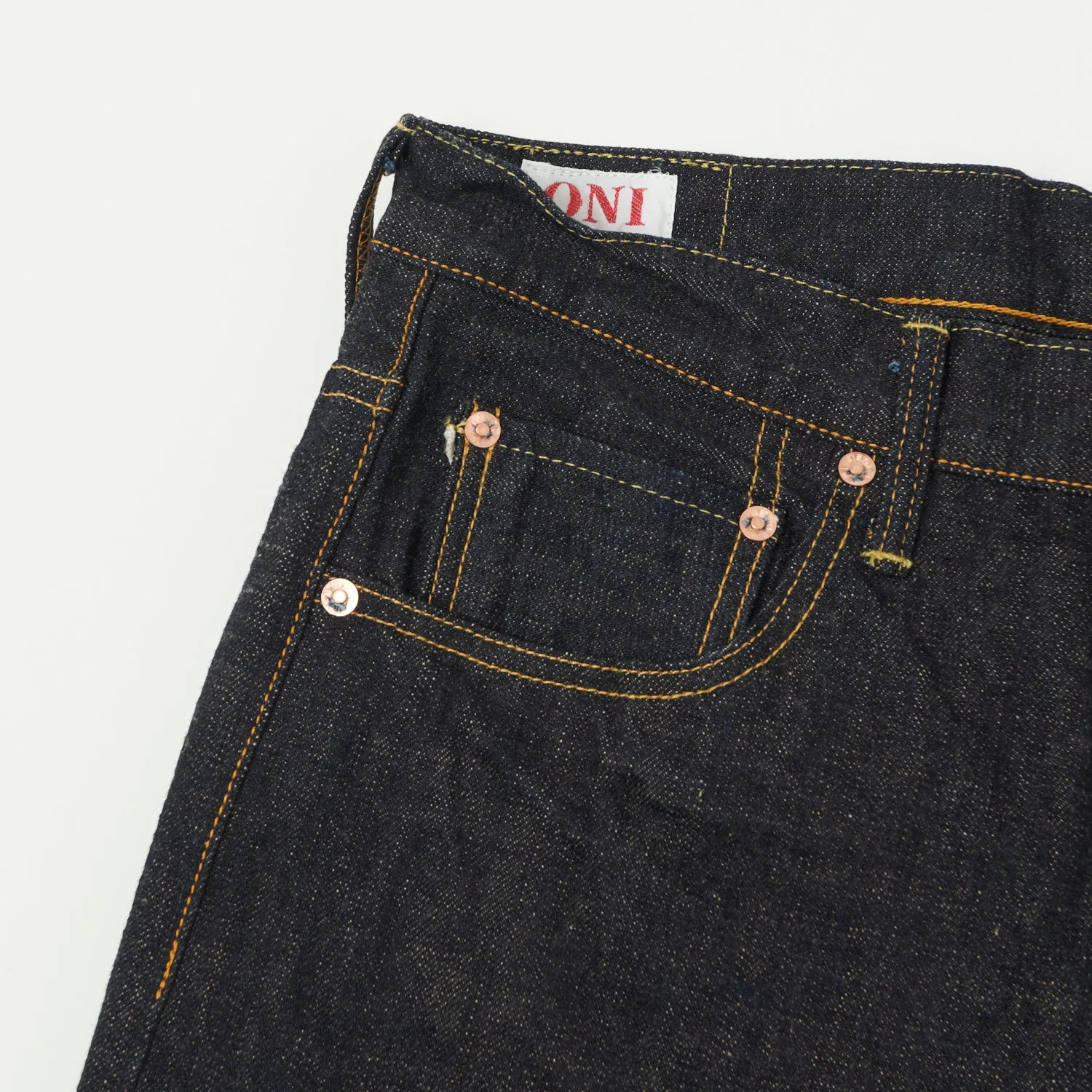 ONI Denim 200-14KBE 14oz Wide Straight Jean - One Wash sold by Son of a Stag product image thumbnail 4