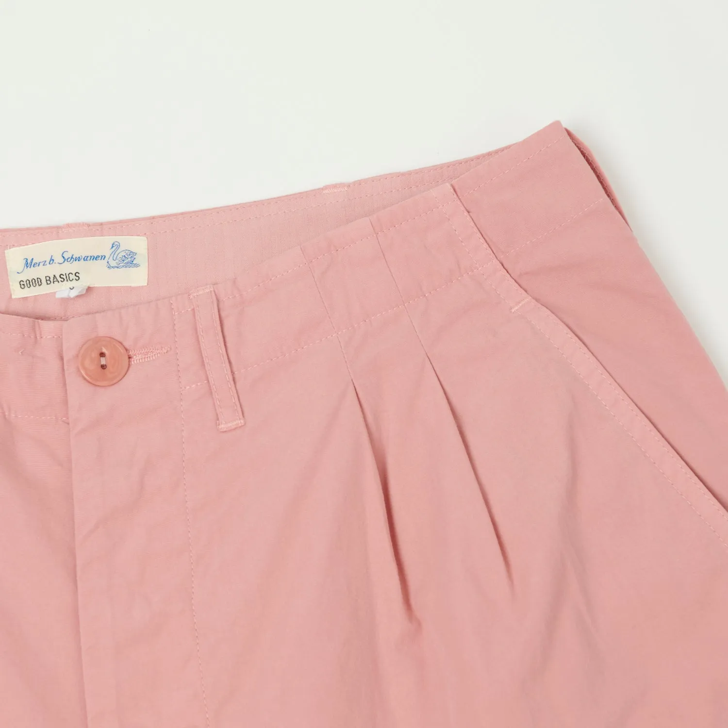 Merz b. Schwanen 'Good Basics' 5.1oz Poplin Shorts - Peach sold by Son of a Stag product image thumbnail 3