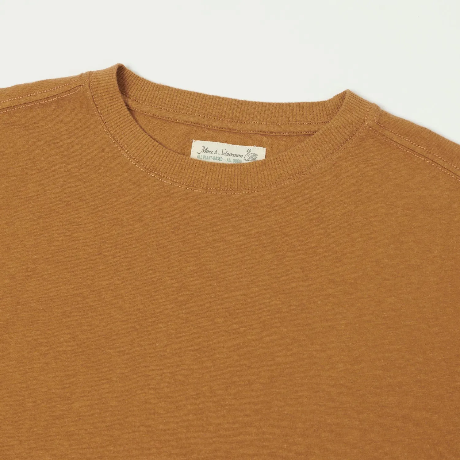 Merz b. Schwanen 'Good Basics' Plant Based Unisex Tee - Caramel sold by Son of a Stag product image thumbnail 2