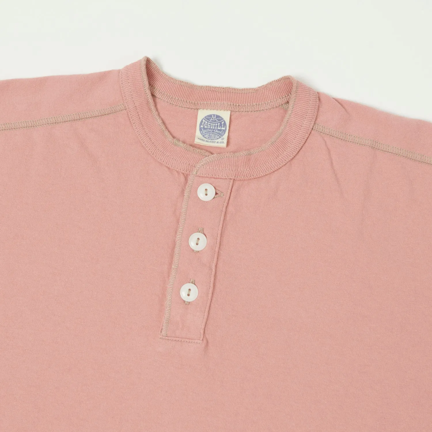 TOYS McCOY Union Henley - Pink sold by Son of a Stag product image thumbnail 2