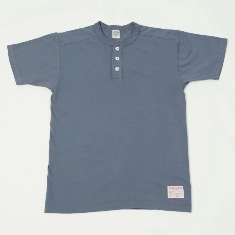 TOYS McCOY Union Henley - Blue sold by Son of a Stag