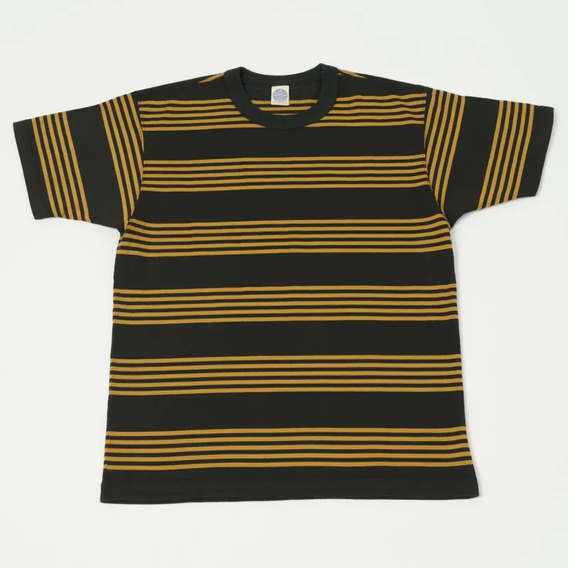 TOYS McCOY Multi Bordered T-Shirt - Sand/Black sold by Son of a Stag
