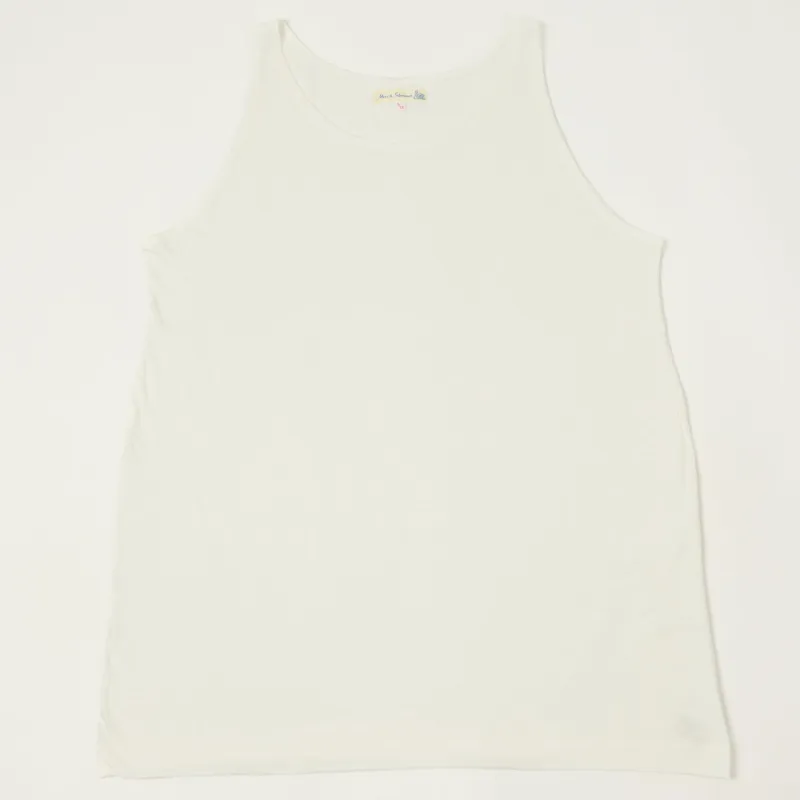 Merz b. Schwanen 136 Lightweight Tank Top - White sold by Son of a Stag