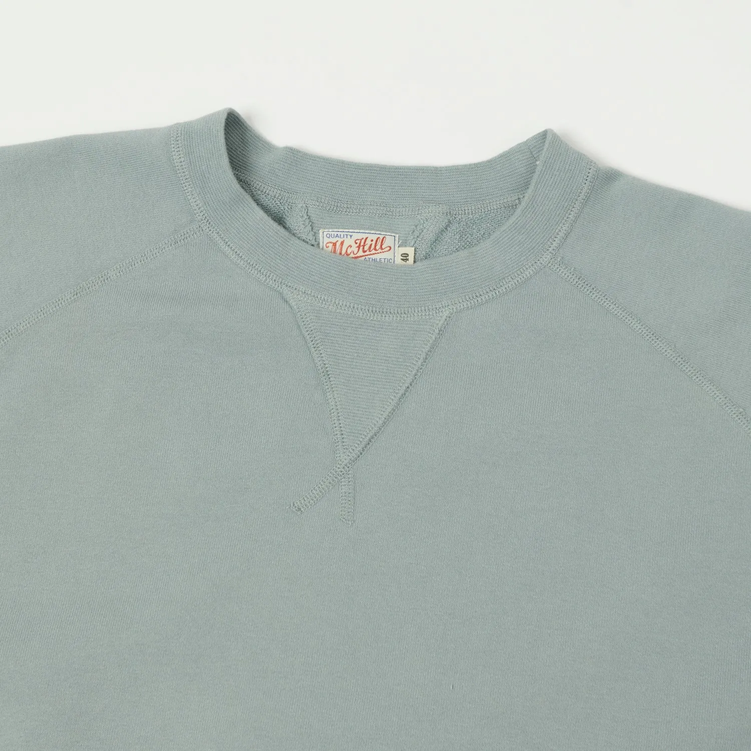 TOYS McCOY Short Sleeve Military Sweatshirt - Saxe Grey sold by Son of a Stag product image thumbnail 2