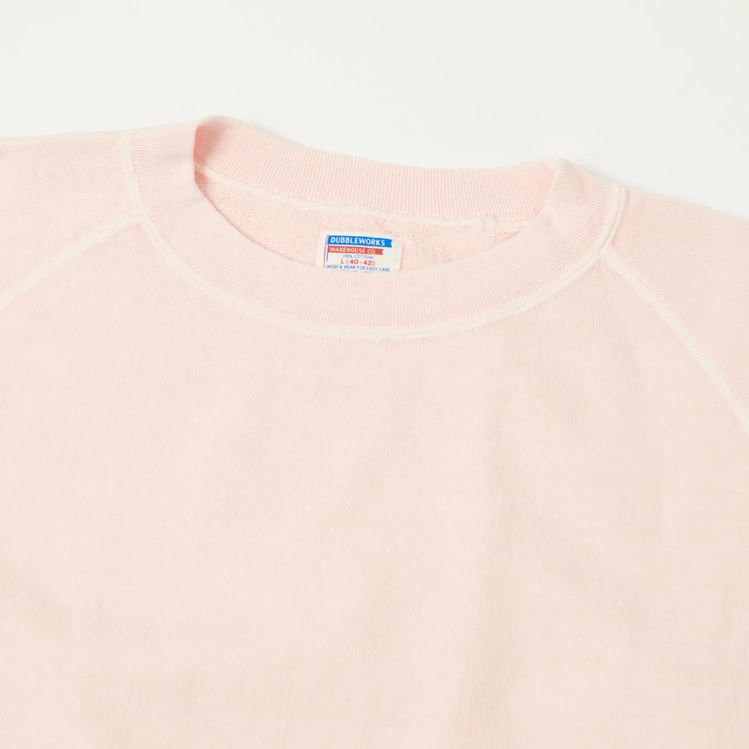 Dubbleworks Cut Off Sleeve Pigment Dyed Sweatshirt - Pink sold by Son of a Stag product image thumbnail 2