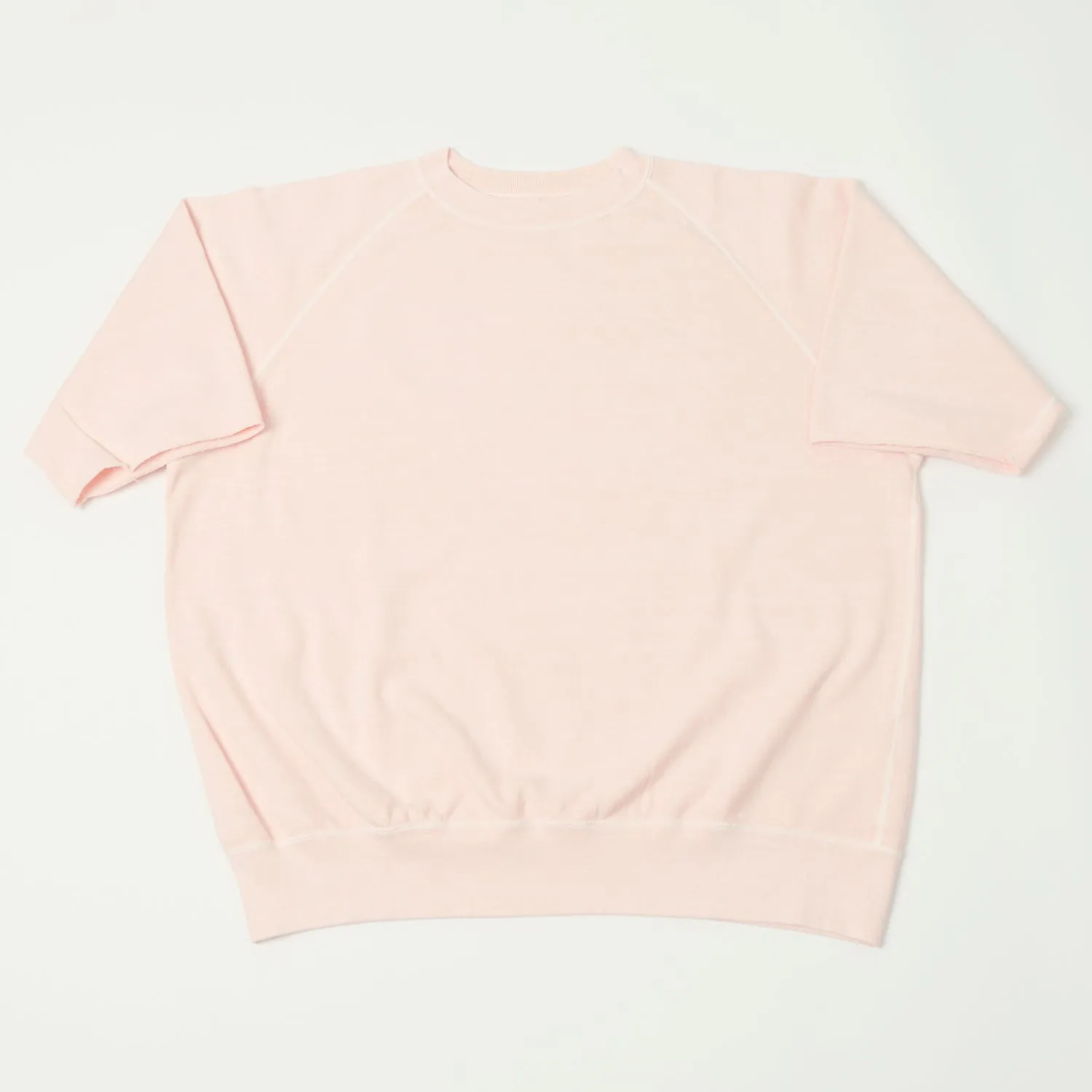 Dubbleworks Cut Off Sleeve Pigment Dyed Sweatshirt - Pink sold by Son of a Stag