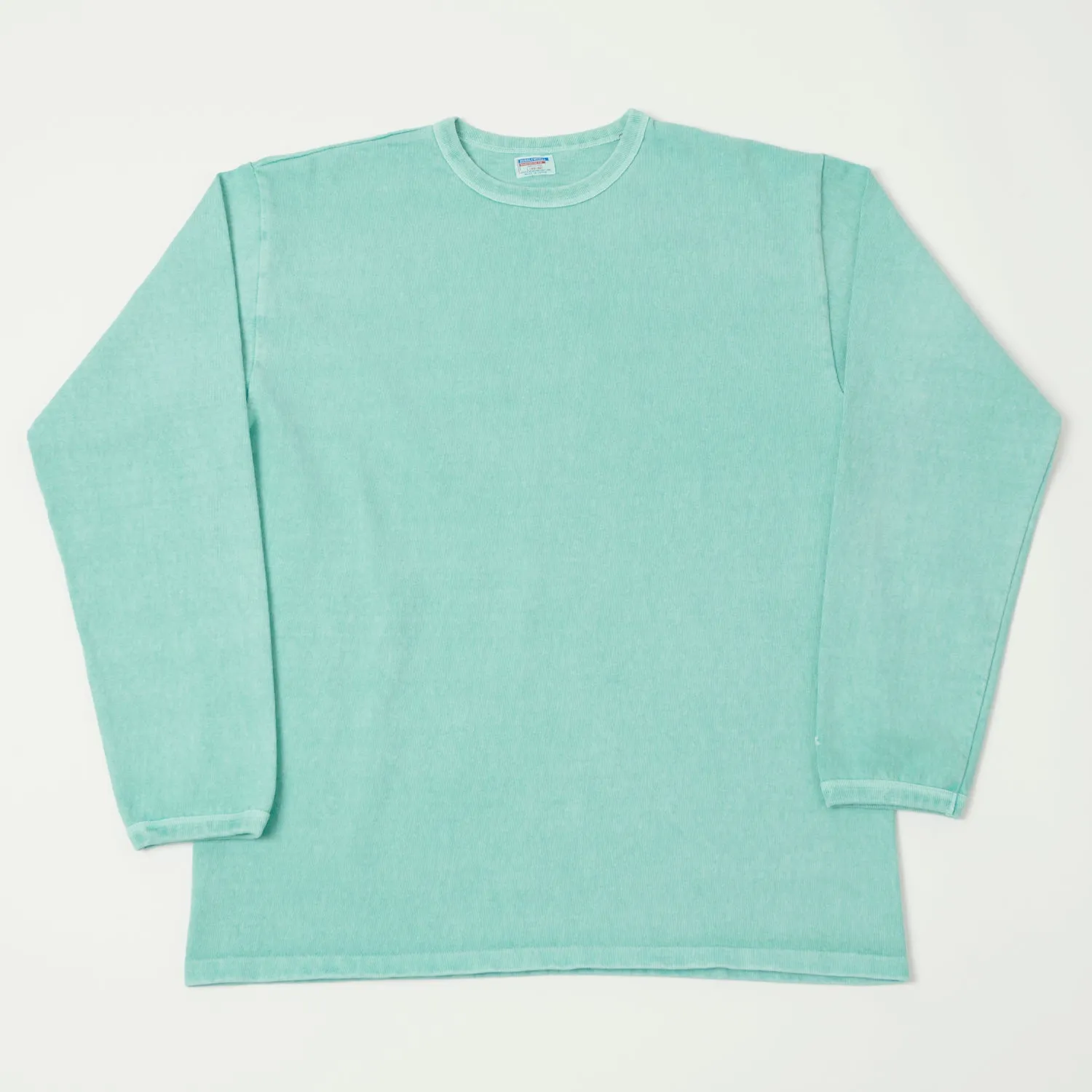 Dubbleworks Heavy Fabric Long Sleeve Pigment Dyed Tee - Lt Turquoise sold by Son of a Stag