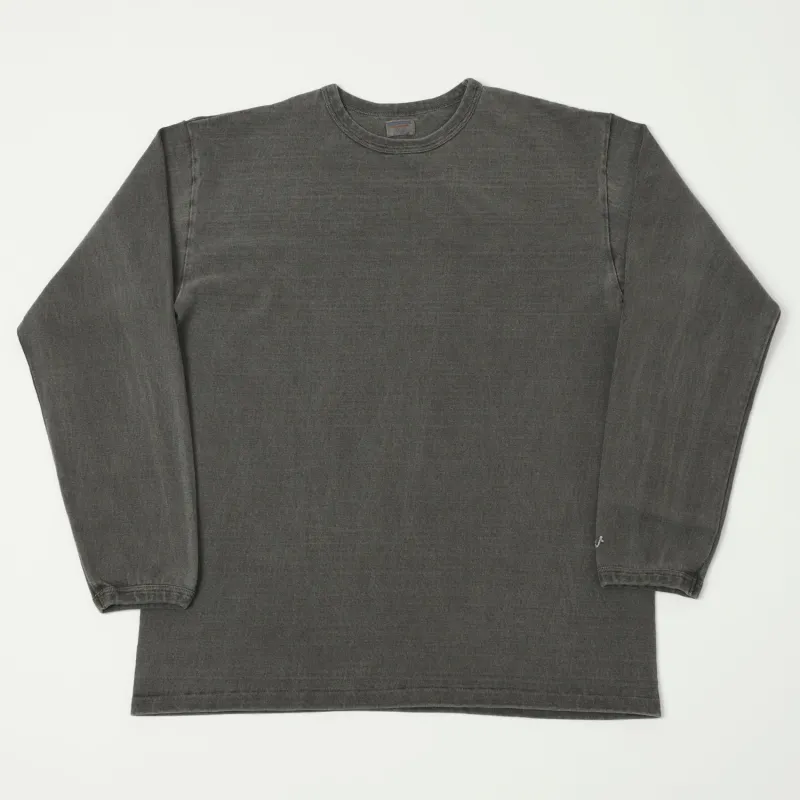 Dubbleworks Heavy Fabric Long Sleeve Pigment Dyed Tee - Sumikuro sold by Son of a Stag
