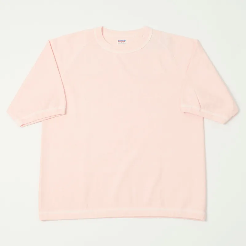 Dubbleworks Heavy Fabric Raglan Sleeve Pigment Dye Tee - Pink sold by Son of a Stag