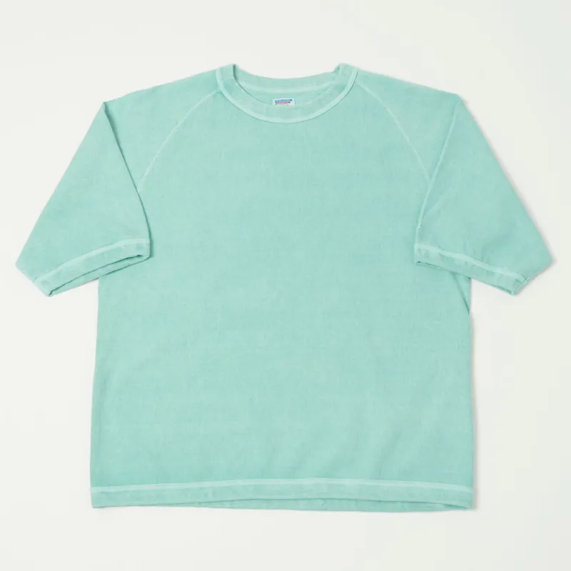 Dubbleworks Heavy Fabric Raglan Sleeve Pigment Dye Tee- Lt Turquoise sold by Son of a Stag