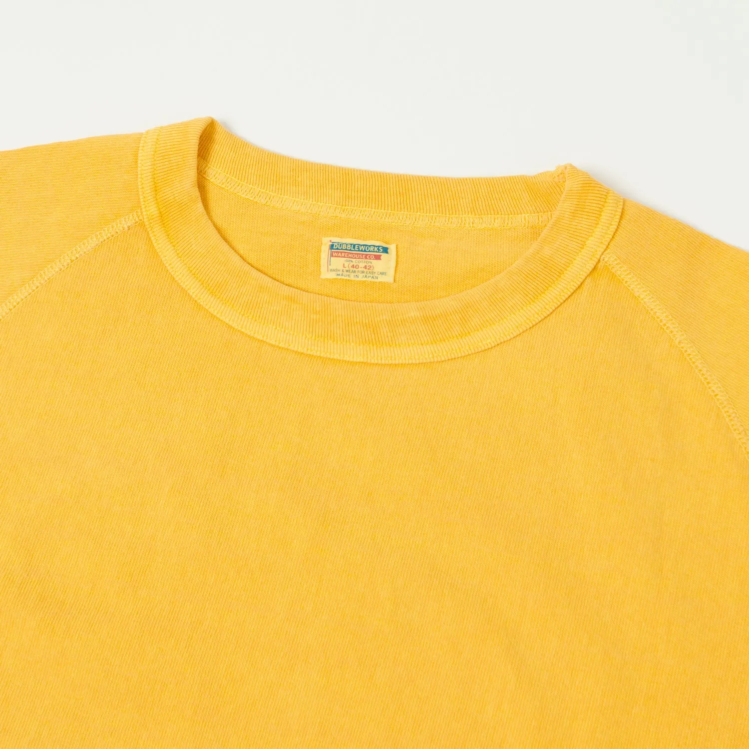 Dubbleworks Heavy Fabric Raglan Sleeve Pigment Dye Tee - Gold sold by Son of a Stag product image thumbnail 2