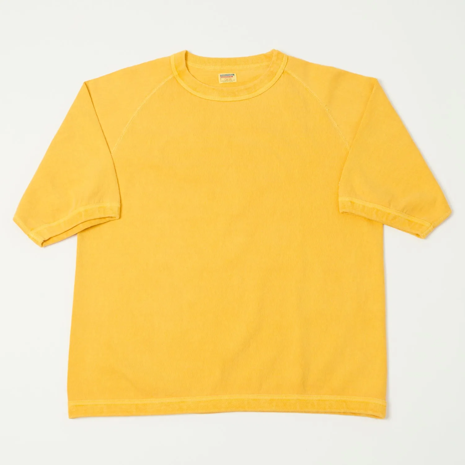 Dubbleworks Heavy Fabric Raglan Sleeve Pigment Dye Tee - Gold sold by Son of a Stag
