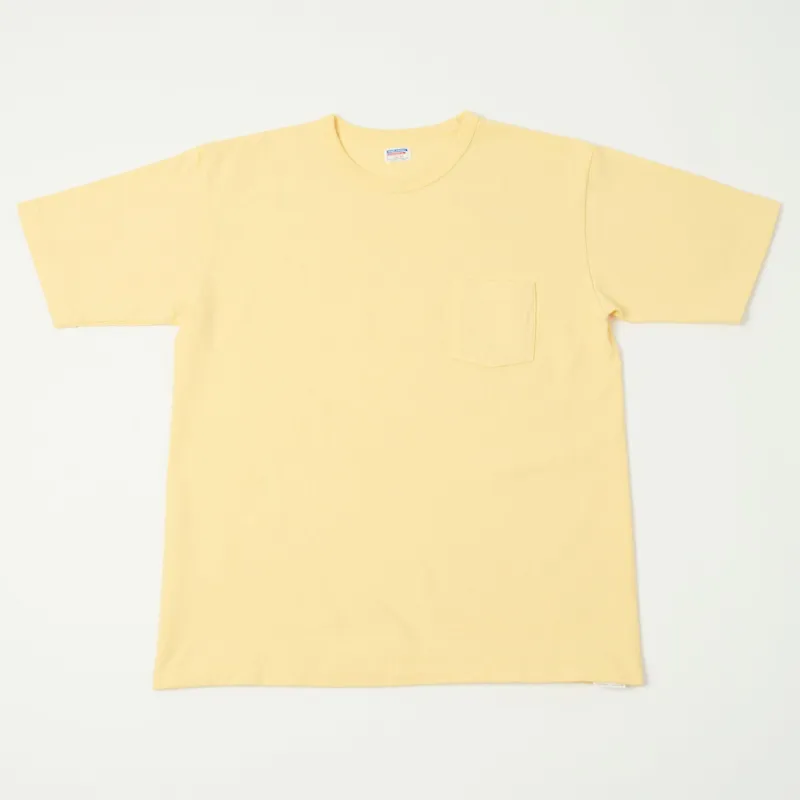 Dubbleworks Heavy Fabric Pocket Tee - Pale Yellow sold by Son of a Stag