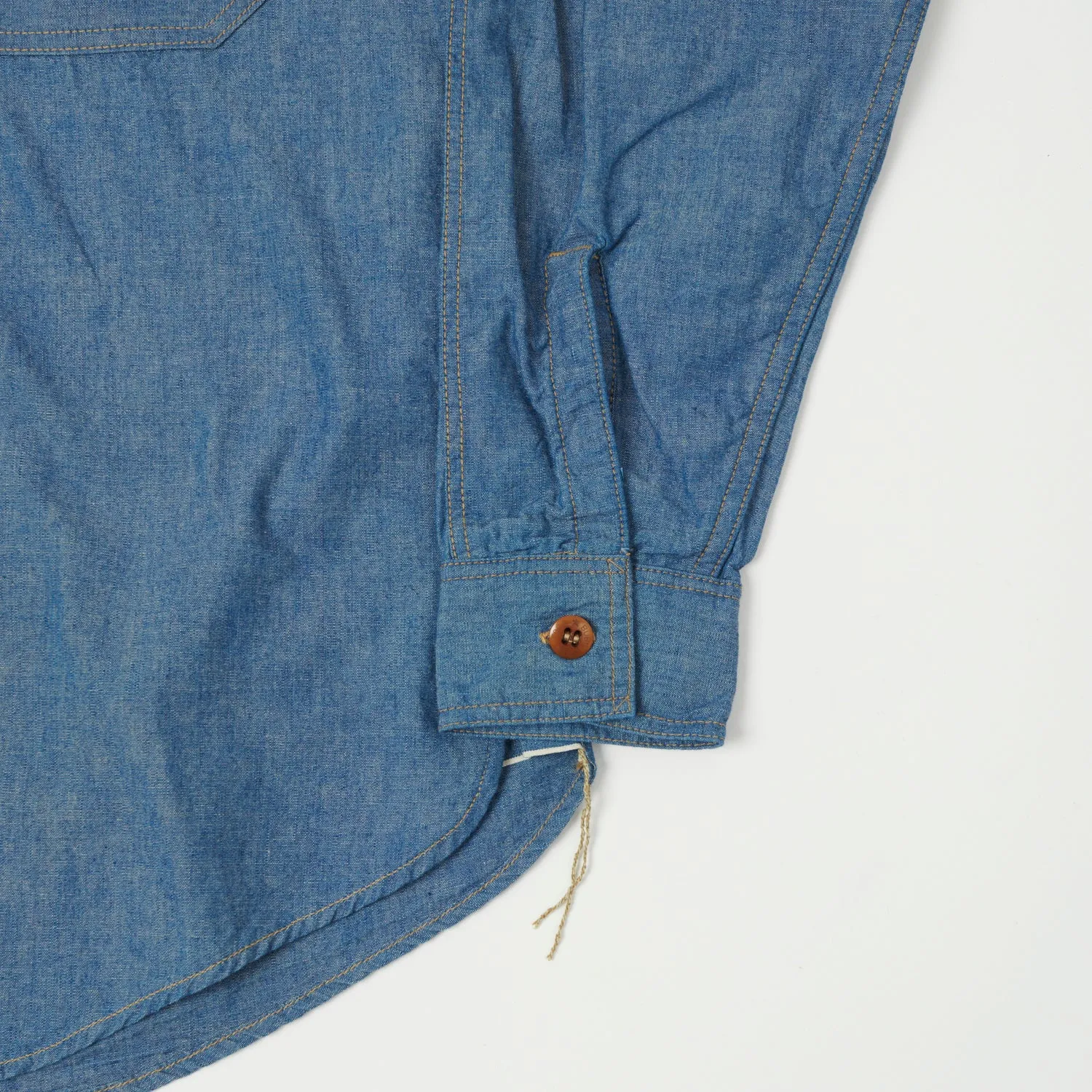 Freewheelers & Co Great Lakes 'Skid Row' Chambray Shirt - Indigo sold by Son of a Stag product image thumbnail 3