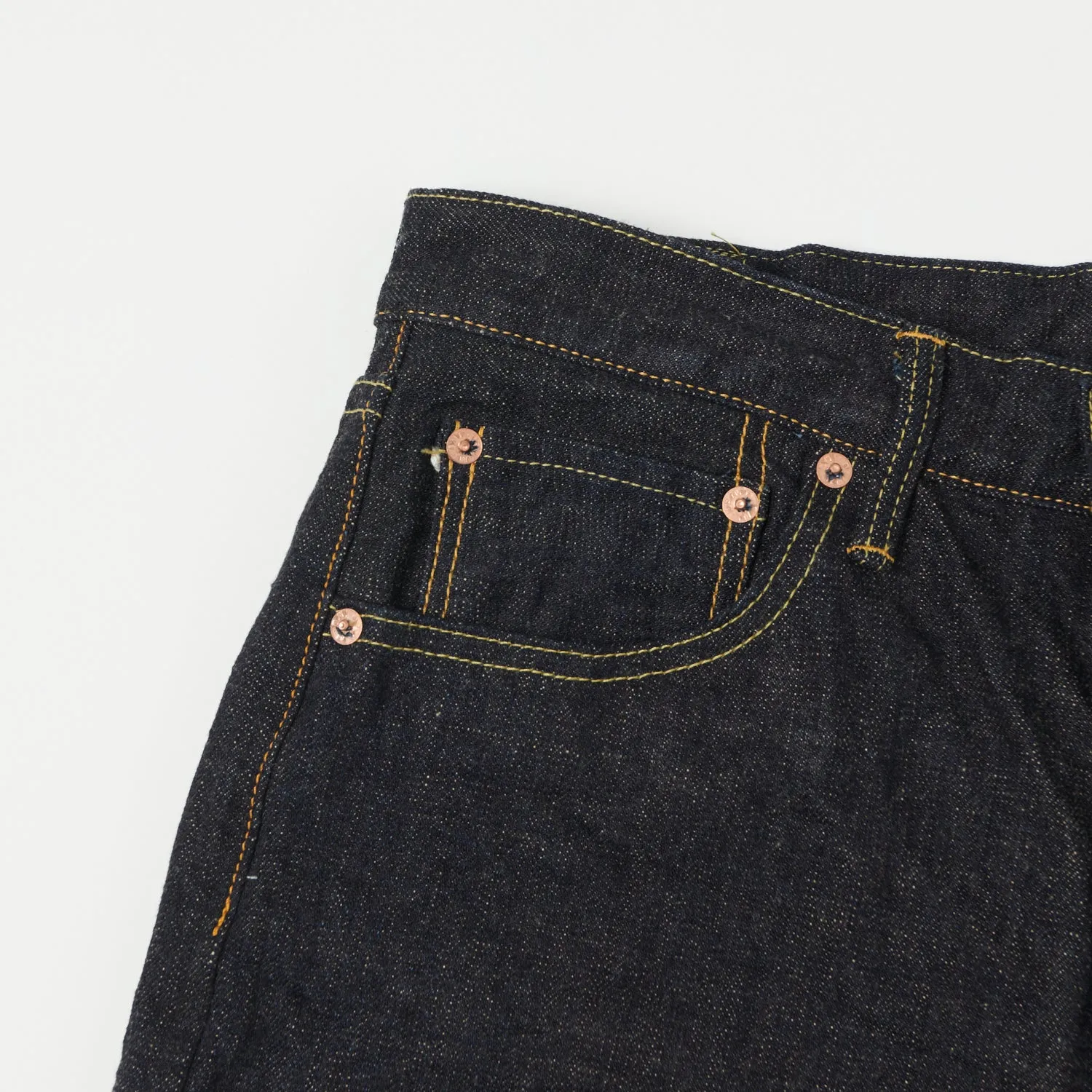 ONI Denim 246-14KBE 14oz Relaxed Tapered Jean - One Wash sold by Son of a Stag product image thumbnail 5