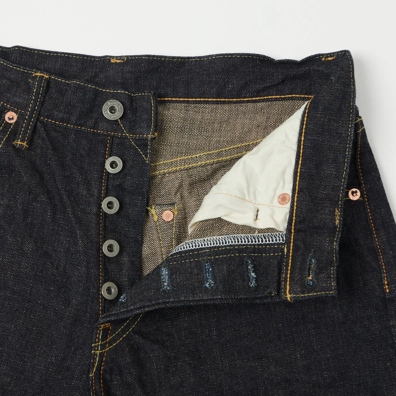 ONI Denim 246-14KBE 14oz Relaxed Tapered Jean - One Wash sold by Son of a Stag product image thumbnail 4