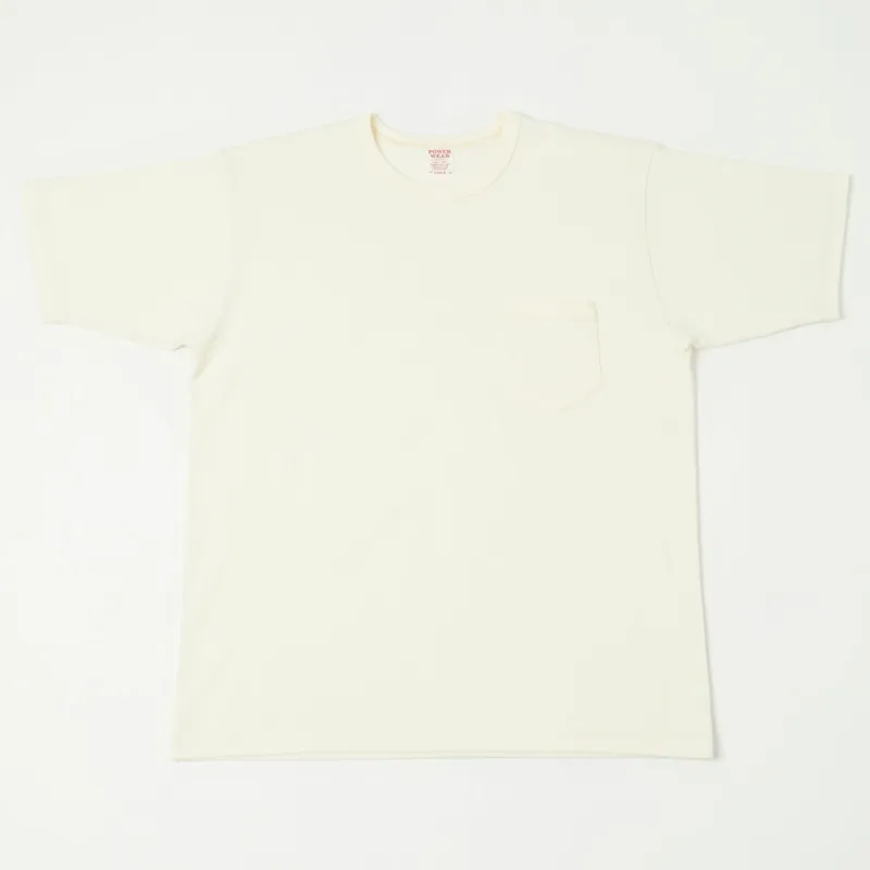 Freewheelers & Co Power Wear Short Sleeve Pocket Tee - Off White sold by Son of a Stag