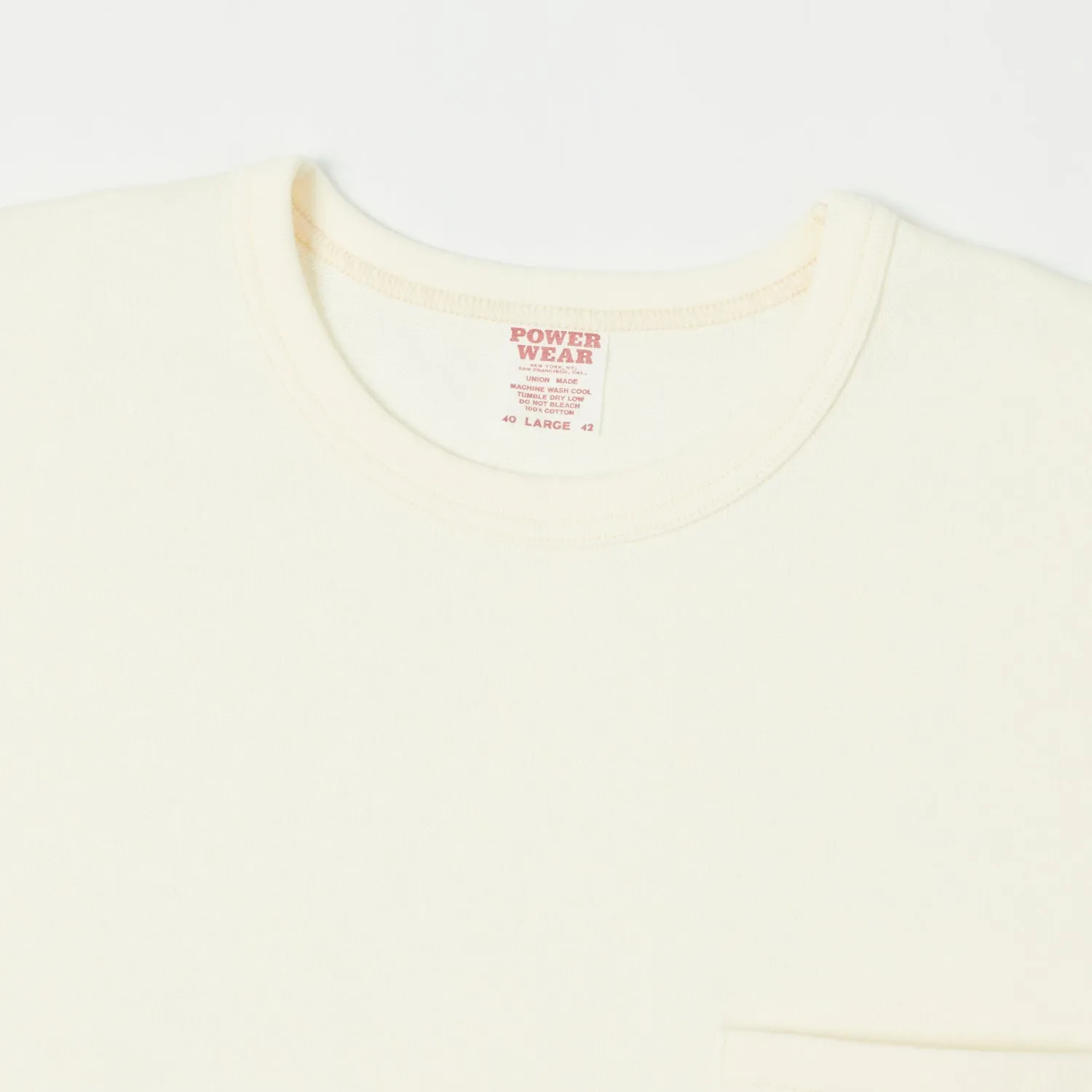 Freewheelers & Co Power Wear Short Sleeve Pocket Tee - Off White sold by Son of a Stag product image thumbnail 2