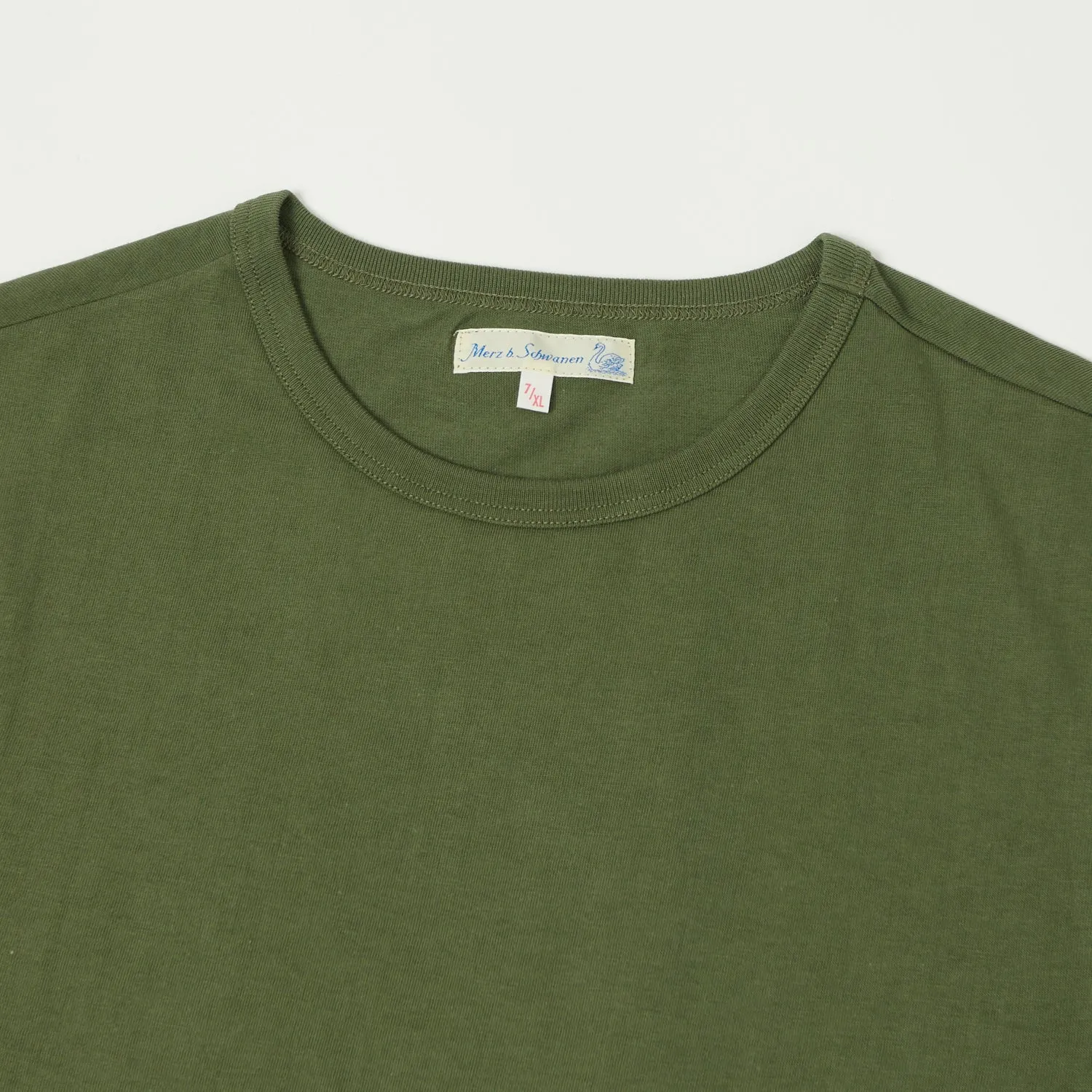Merz b. Schwanen 1950s Classic Lightweight T-Shirt - Army sold by Son of a Stag product image thumbnail 2