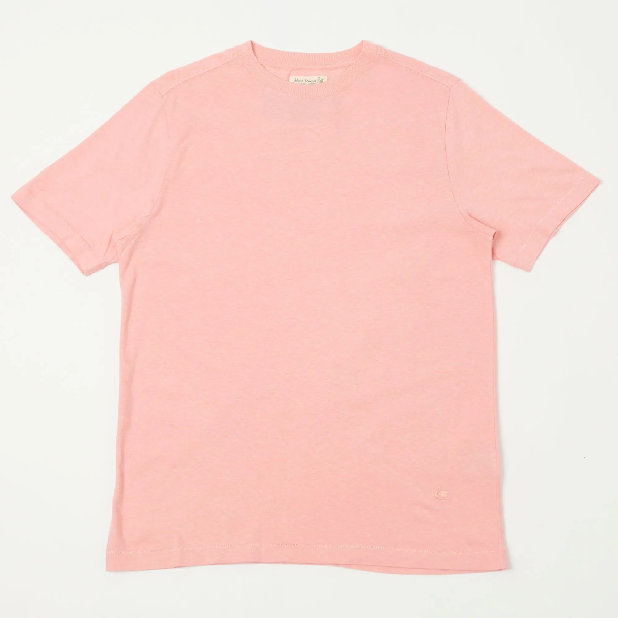 Merz b. Schwanen 'Good Basics' Plant Based Unisex Tee - Peach sold by Son of a Stag