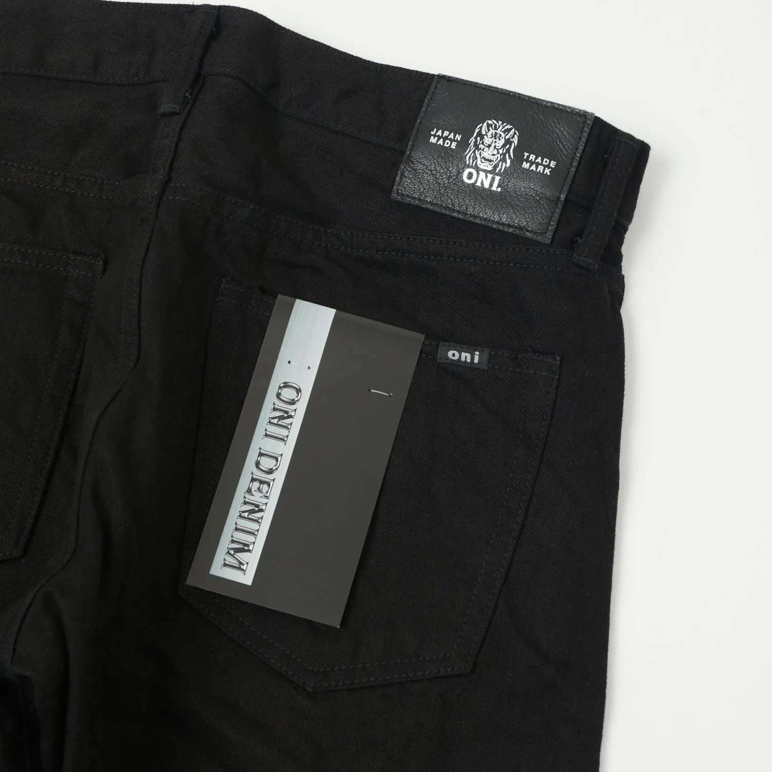 ONI Denim 566-13BK 13oz Straight Jean - Black One Wash sold by Son of a Stag product image thumbnail 3