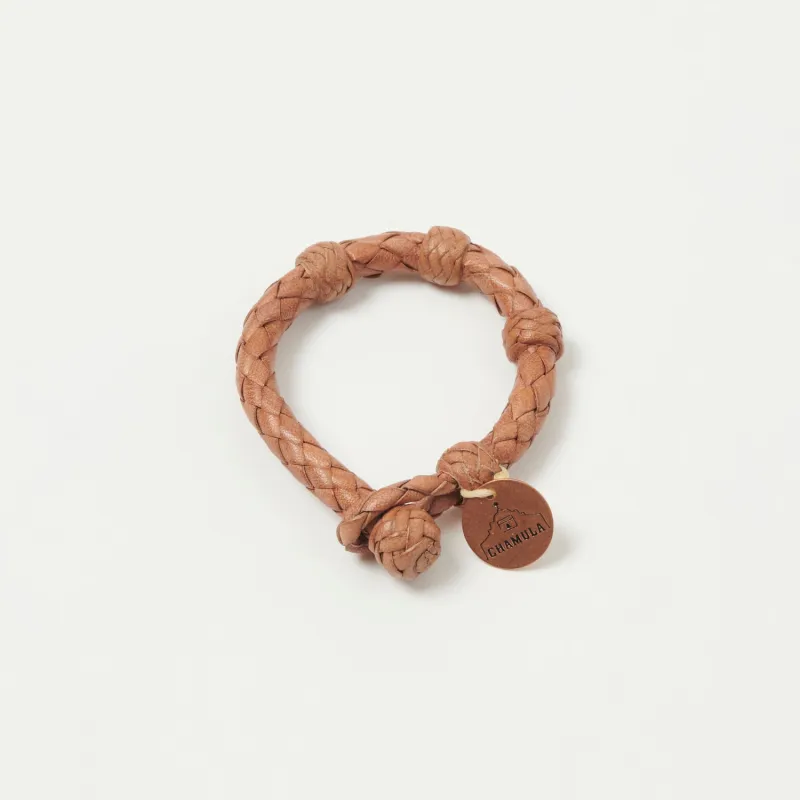 Chamula Round Leather Bracelet - Tan sold by Son of a Stag