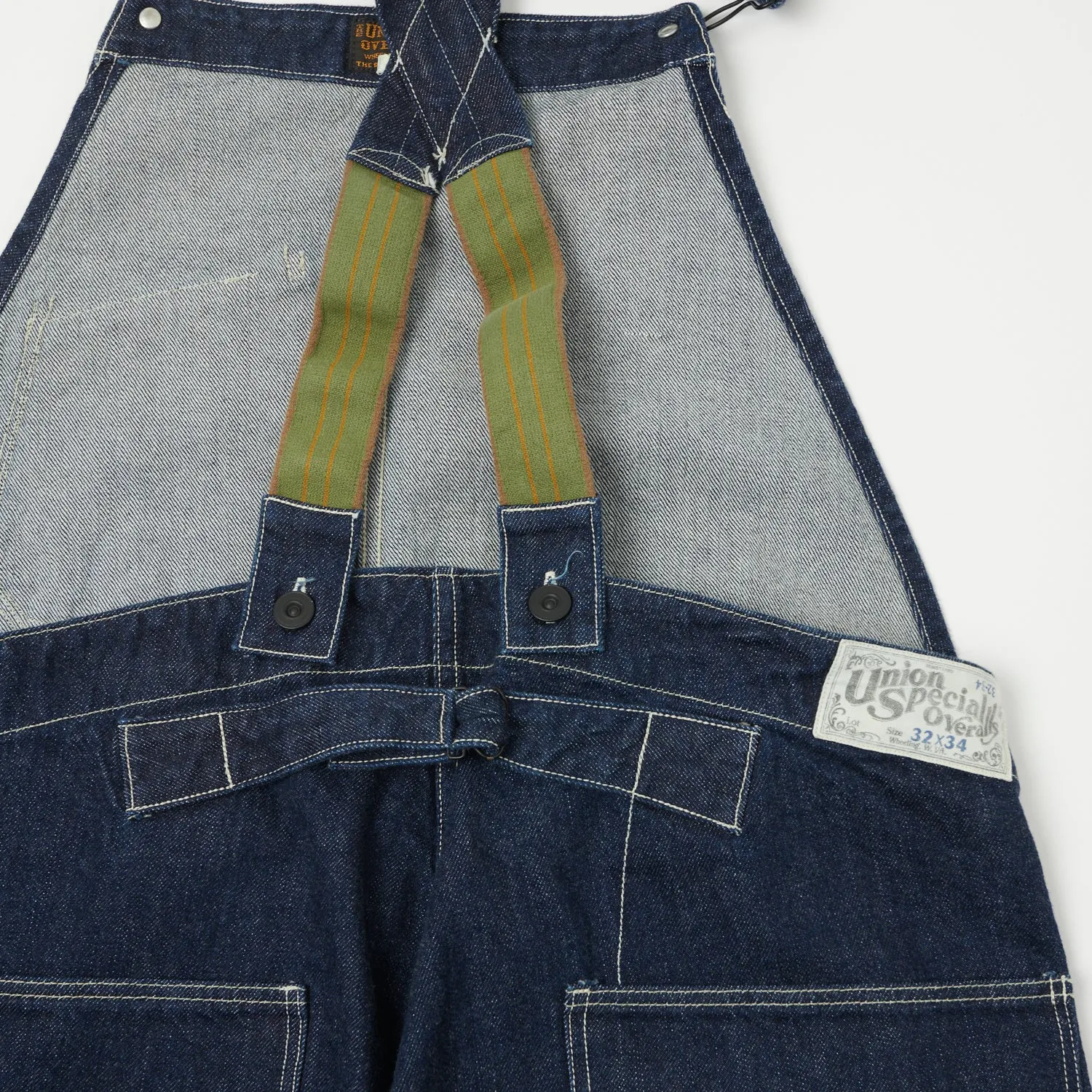 Freewheelers & Co Union Special Overalls 'Silver Hammer' Bib Denim Overall - Rinsed sold by Son of a Stag product image thumbnail 2