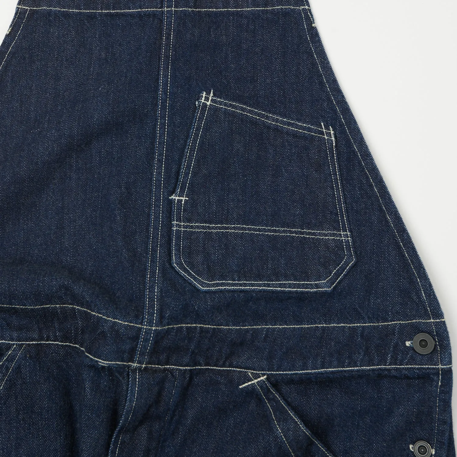 Freewheelers & Co Union Special Overalls 'Silver Hammer' Bib Denim Overall - Rinsed sold by Son of a Stag product image thumbnail 4