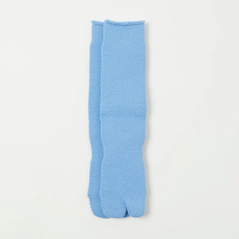 Nodal Brushed Pile Tabi Sock - Light Blue sold by Son of a Stag