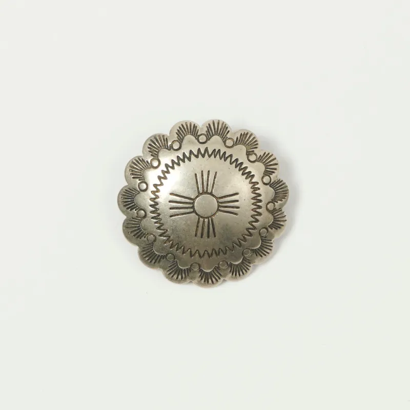 Yuketen 1 1/4" Concho Pin  - Nickel Silver sold by Son of a Stag
